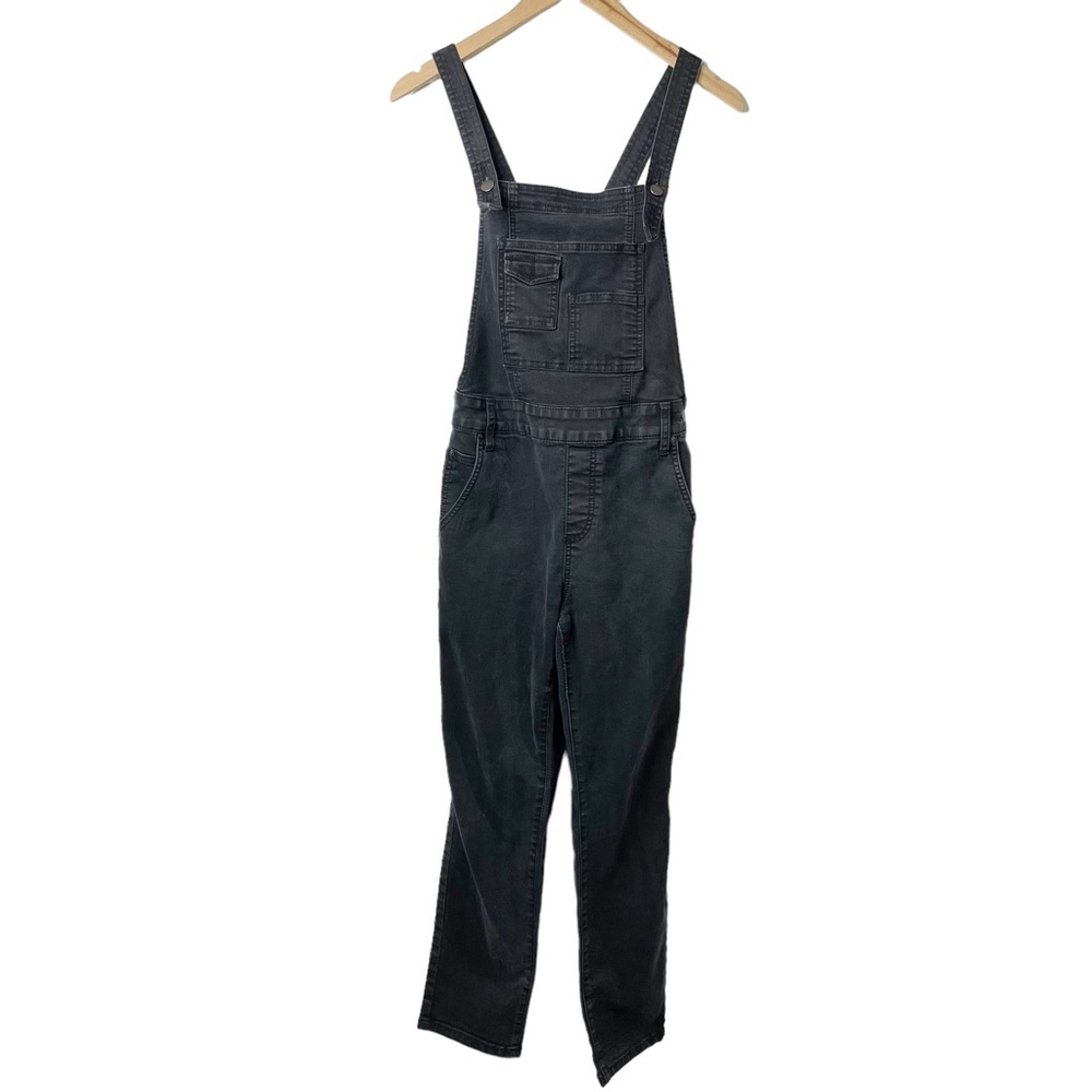 Free People Size 29 Black Overalls Vintage